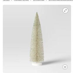 36" Christmas Bottle Brush Tree Sculpture