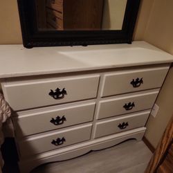 Dresser White In Color Almost New 