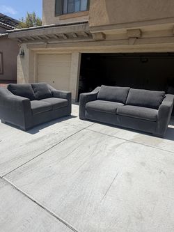 Gray Sofa Set - Great Condition