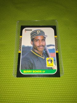 1987 Barry Bonds Rookie Baseball Card Donruss #361