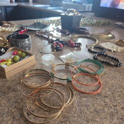 Jewelry Lot Fashion Costume Juicy Couture Michael Kors Watch Beaded Shaw