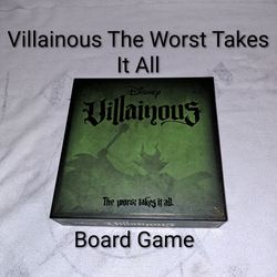 Disney Villainous The Worst Takes It All Board Game In Excellent New Condition (Is Complete Nothing Missing)