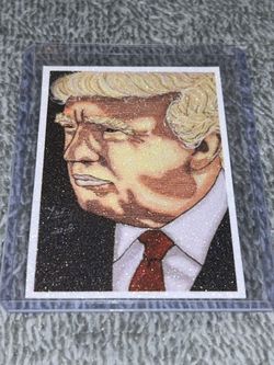 2019 Donald Trump Refractor Card Super Short Print 6/9