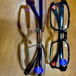 +4.00 Bifocals For Easy Reading. (2 Pair) 