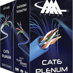 CAT 6 Plenum Ethernet Cable $50