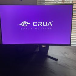 CRUA 24" 165Hz/180Hz Curved Gaming Monitor,FHD 1080P Computer Monitor,FreeSync,120% SRGB,Low Motion Blur-Black