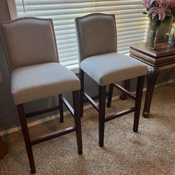 TWO GRAY  CHAIRS $60 