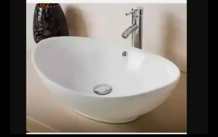 Modern Ceramic Vessel Sink - Vanity Bowl - Large Oval White..... CHECK OUT MY PAGE FOR MORE ITEMS