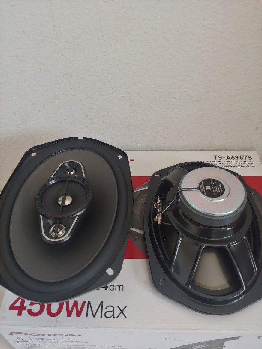 PIONEER 1 PAIR 6×9 4 WAY 450 WATTS CAR SPEAKER ( BRAND NEW PRICE IS LOWEST INSTALL NOT AVAILABLE )