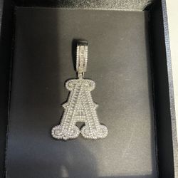 Cubic Zirconia Initial A Pendant 