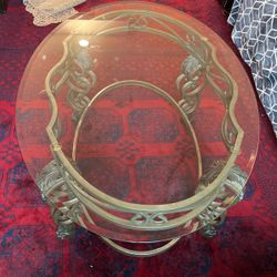 Solid Brass Coffee Table Set $350