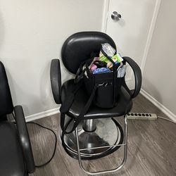 Stylist  chair and hair dryer chair