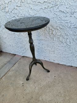 Vintage Marble Top Iron Stand table Heavy
