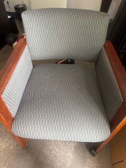 2 of these lobby/office chairs