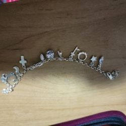 Sterling Silver 7 Inch Charm Bracelet
