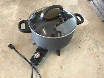 Non-stick electric deep fryer/multi-cooker
