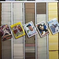 Junk Wax Era Lot, Over 1000 Cards - NM Or Better 