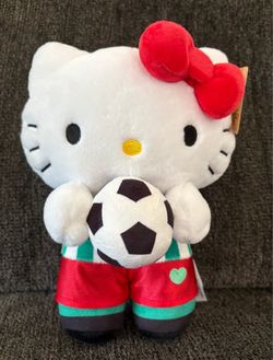 Hello Kitty 9” Soccer Jersey with Soccer Ball Plushie