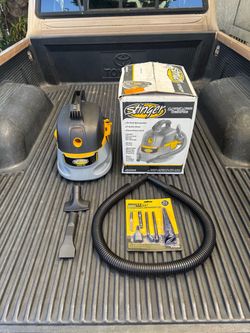 NEW Stinger 2.5 Gal. 1.75 Peak HP Shop Vacuum Wet Dry Vac w/Filter Bag, Hose & Micro-Cleaning Attachments