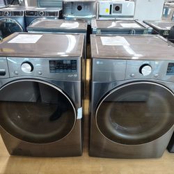 COMBO Set - LG 4.5 Cu. Ft. Stackable SMART Front Load  Washer ($629.00) / LG 7.4 Cu. Ft. Vented Stackable SMART Gas Dryer ($649.00)