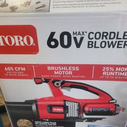 Toro 60v Blower No Battery No Charger