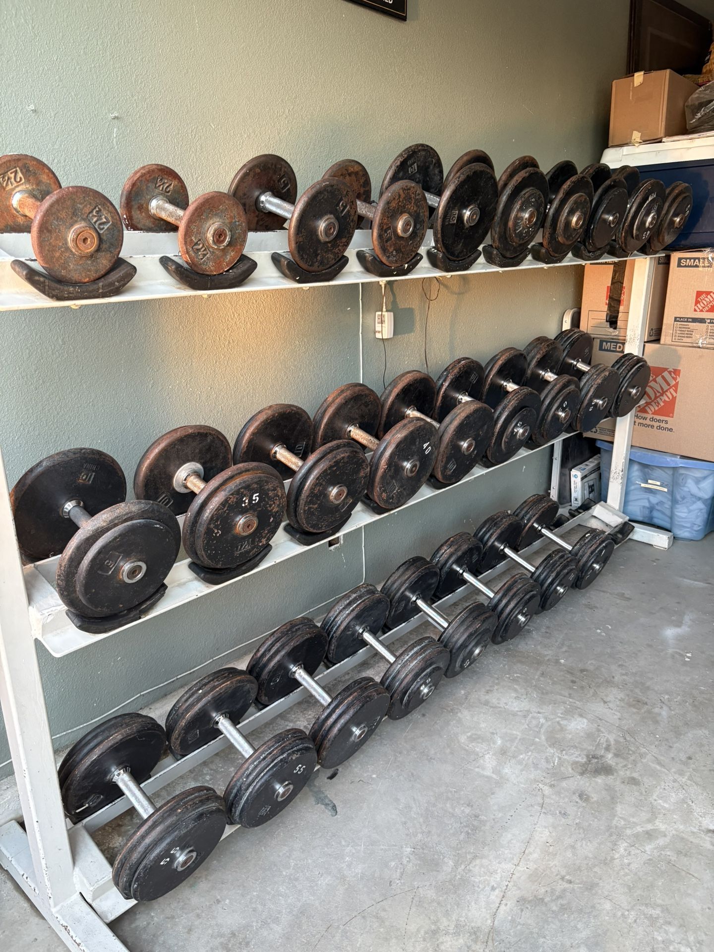 Full Gym Dumbbell Set With Rack!!!