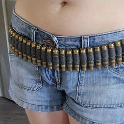 REAL BRASS bullet belt (31in) Metal, punk, emo accesory