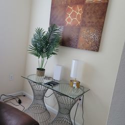 Glass Console Table