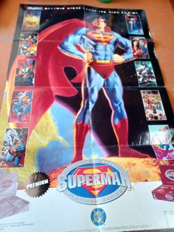Superman Collecable Poster And Cards