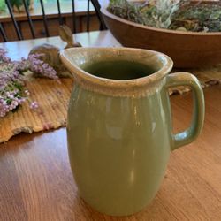 Hill Ovenproof USA Spring Green Drip Pitcher 