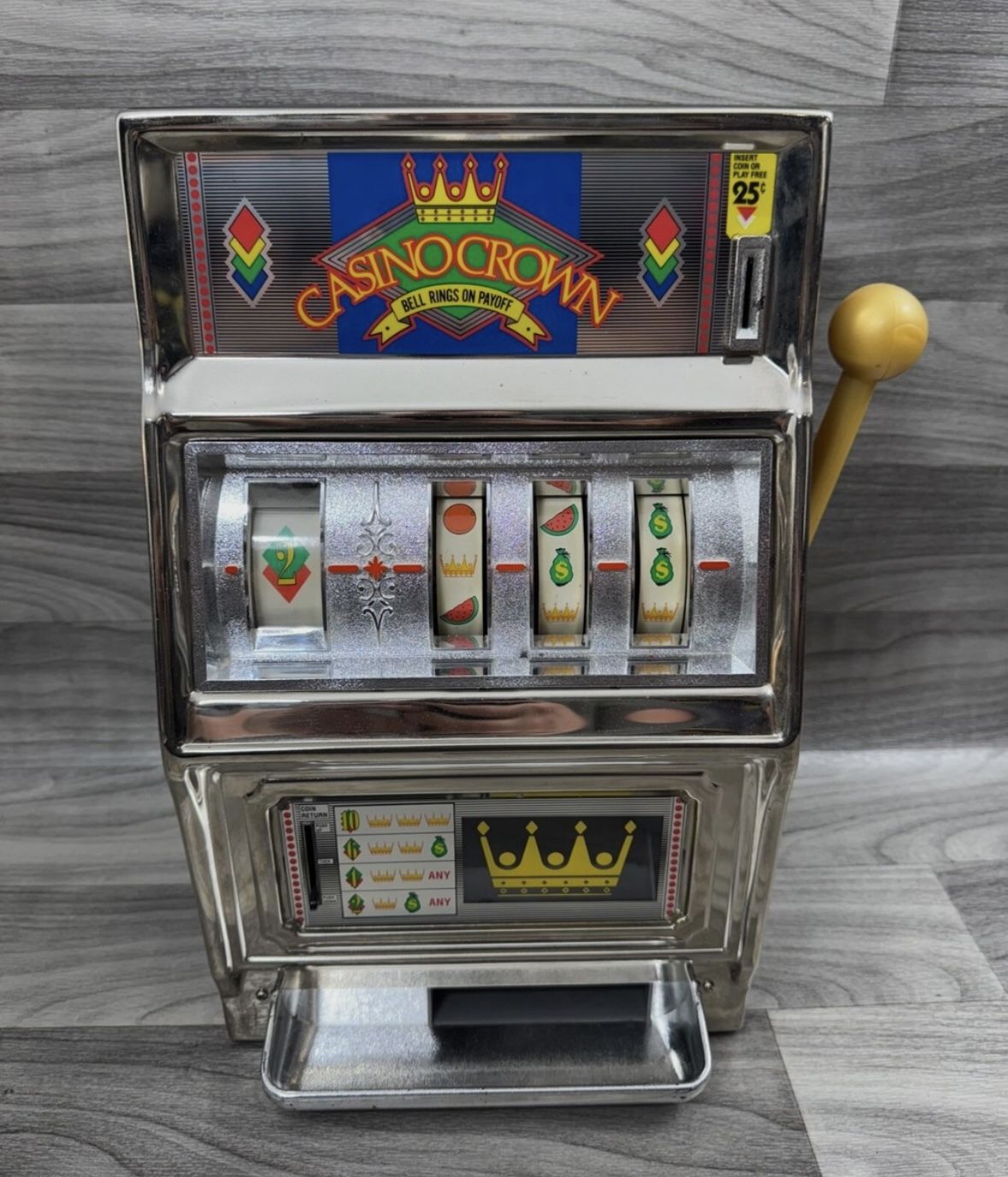 1970 Vintage Working Slot Machine
