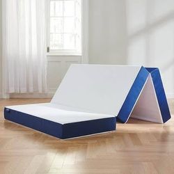 Queen 4” Trifold Mattress-Memory Foam-Guest-Camping-Floor Bed-58”x78”x4” $100 Firm