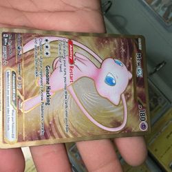 Mew EX Gold Metal Pokemon Card