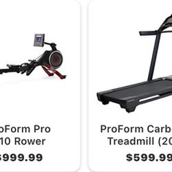 Work out Bike, Treadmill & rower 