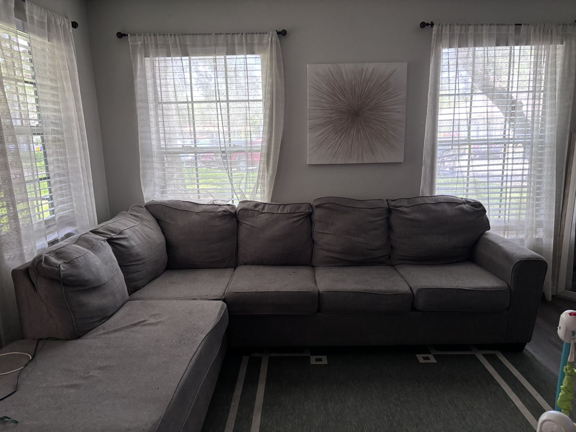 Gray Sectional couch