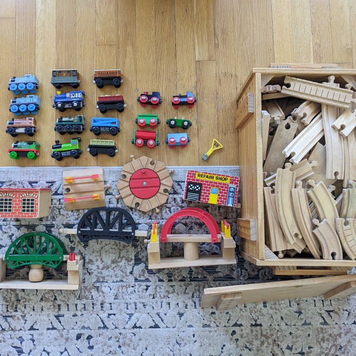 Vintage Thomas The Tank Engine and Friends, Trains, Wood Rails and Accessories 