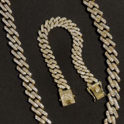 Monaco Chain And Matching Bracelet 