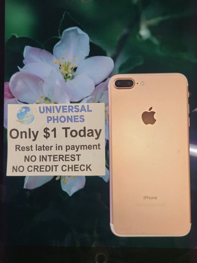 APPLE IPHONE 8 PLUS 64GB UNLOCKED.  NO CREDIT CHECK $1 DOWN  PAYMENT OPTION.  3 MONTHS WARRANTY * 30 DAYS RETURN * 