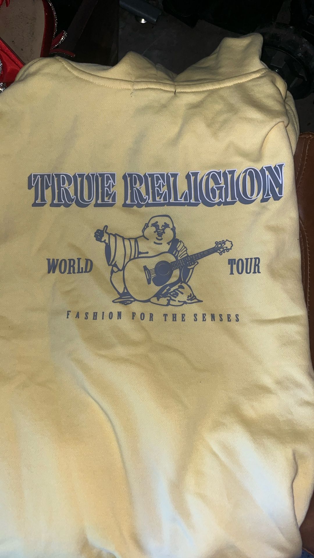 Yellow True Religion Zip Up 