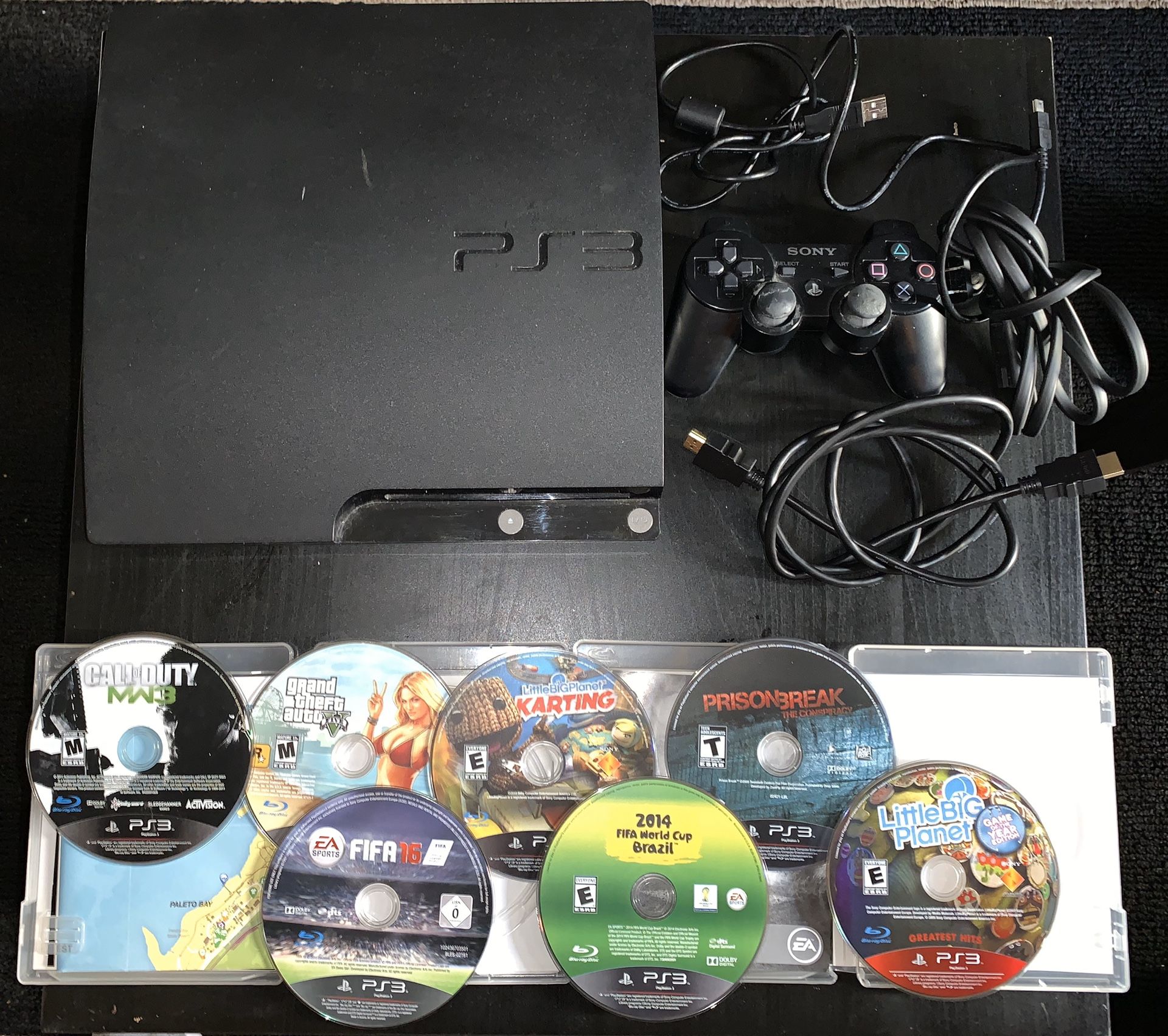 PS3 120GB + 7 Games