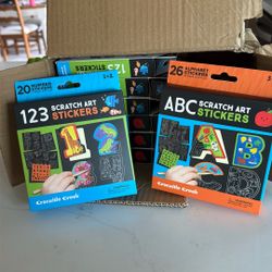 24 Packages Children’s Scratch Art Stickers - NEW