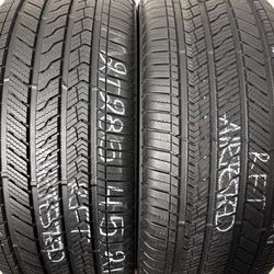 2 Tires 285 45 21 Bridgestone Alenza Sport Run Flat Like New 