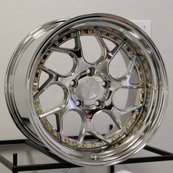 18x9.5/10.5 new chrome rims set, camaro Bmw