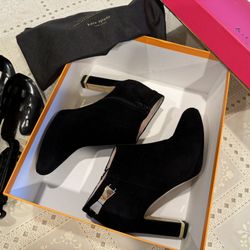 Kate Spade Aldaz Black-Suede Women’s Ankle Boots 