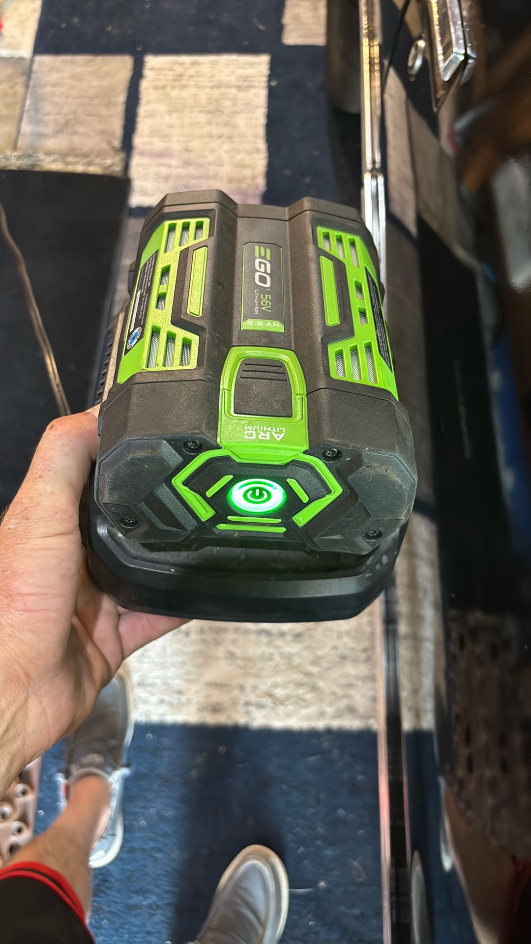 Ego 56v 2.5 Ah Battery And Charger
