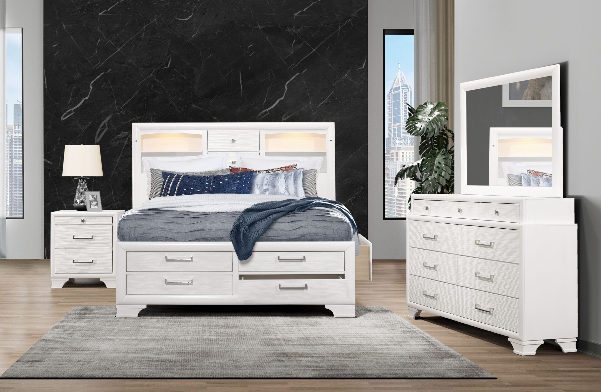 Luxury Bedroom with Built-In Storage!