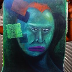 Art decor hanging wall green by Jose Galan