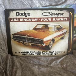 Dodge Charger Metal Sign