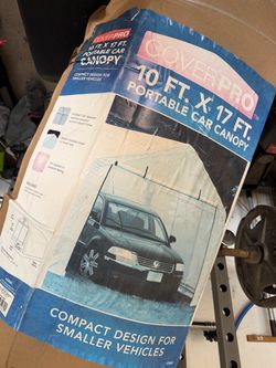 10x17 Portable Car Canopy