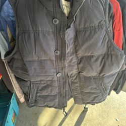 Down Vest Like New And Billabong Pullover